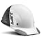 Dax Hard Hats Hard Hat Carbon Fiber Cap Brim 50-50 (White/Black) HDC50C-19WC - alternate 1